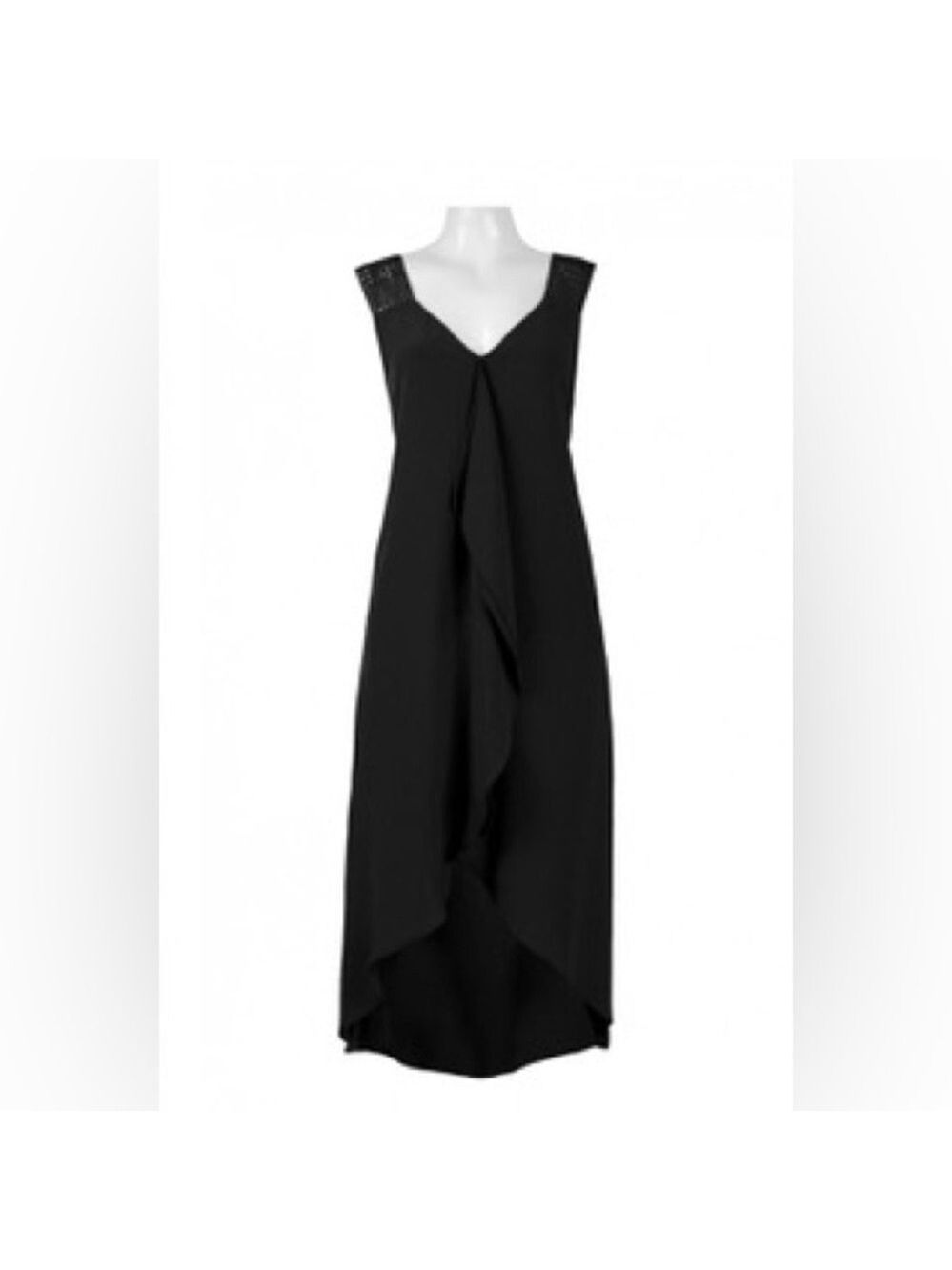 Adrianna Papell Daytime V-neck High Low Sheath Dress - Picture 1 of 11